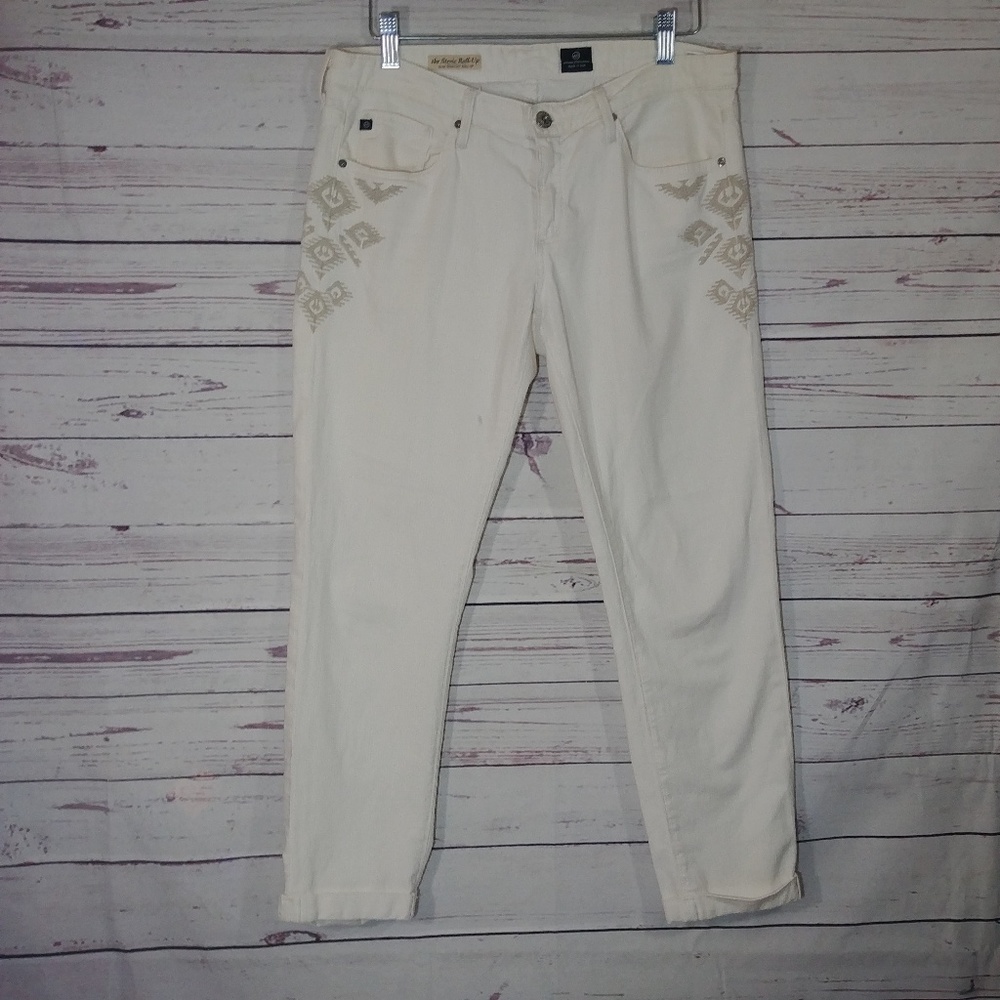 Adriano Goldschmied Stevie Straight Roll Up Capris